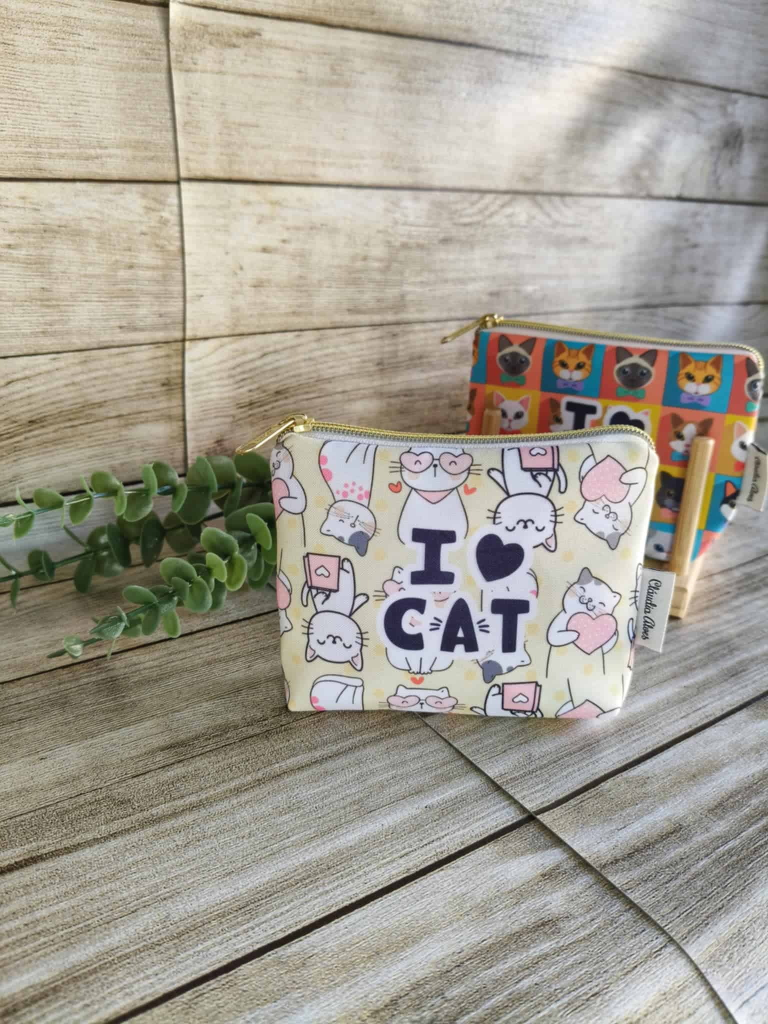 Necessaire Tradicional (P) "I LOVE CAT" Necessaire Tradicional (P) "I LOVE CAT" - Image 1