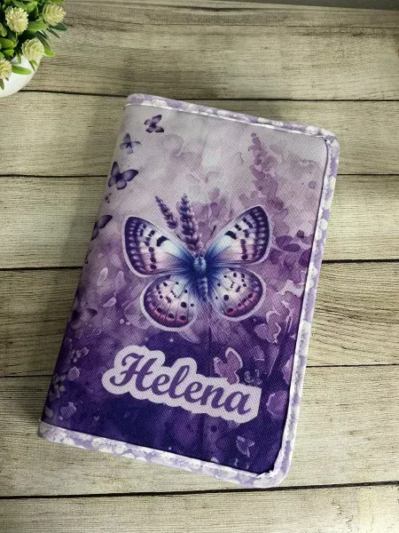 Capa de Livro Universal Borboletas (Personalizável)