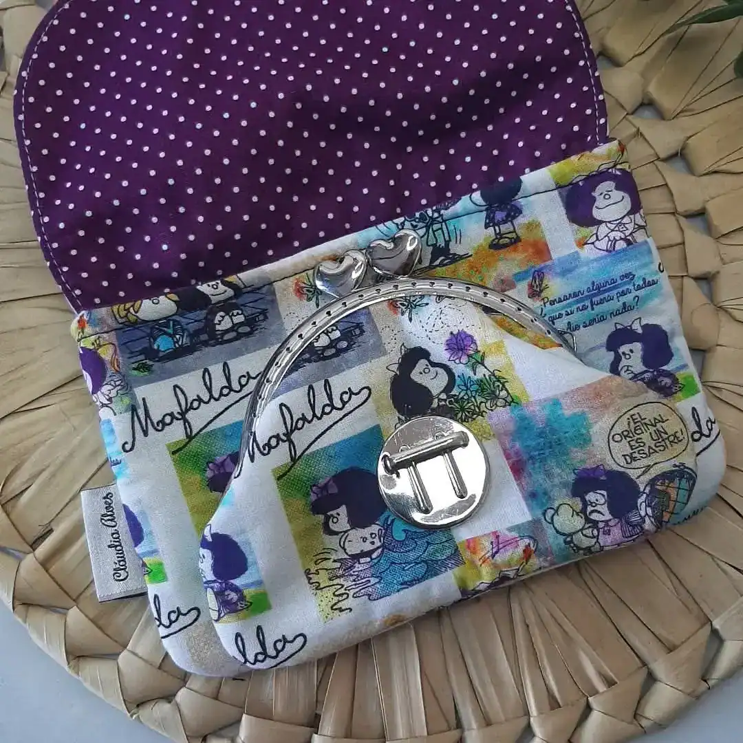 Carteira Siamesa Mafalda Artesanal - Image 3